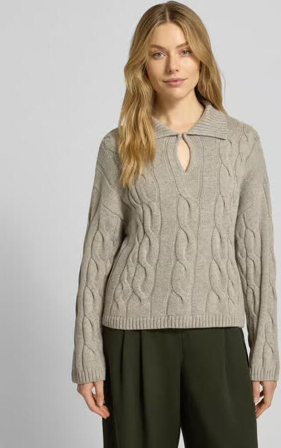 MSCH Copenhagen Gebreide pullover met kabelpatroon Model 'Pavana Peony' - Foto 3