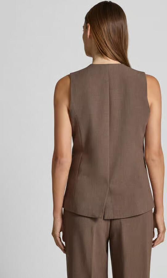 MSCH Copenhagen Gilet met paspelzakken model 'Rosina Michelle'