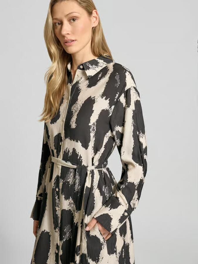 MSCH COPENHAGEN Dames Jurken Mschkaralie Jusia Shirt Dress Aop Beige - Foto 5