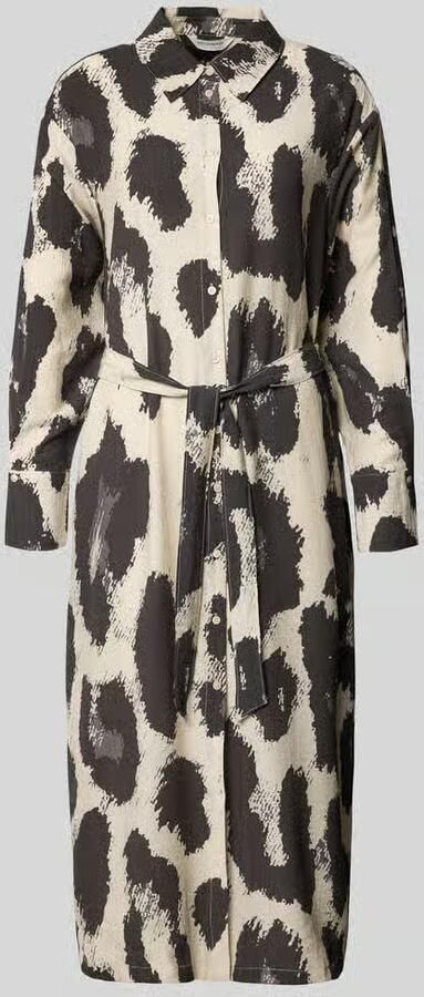 MSCH COPENHAGEN Dames Jurken Mschkaralie Jusia Shirt Dress Aop Beige - Foto 6