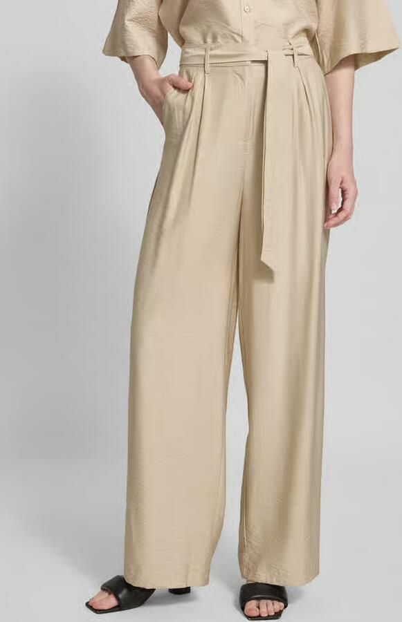 MSCH Copenhagen High waist broek met strikceintuur model 'Nyla Amabella' - Foto 8