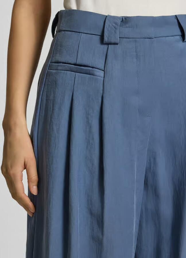 MSCH Copenhagen High waist broek van viscosemix model 'Frode' - Foto 5
