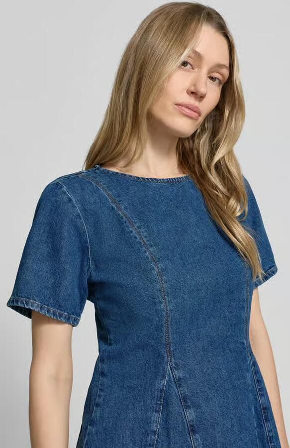 MSCH Copenhagen Jeansshirt met ronde hals model 'Turige Alena' - Foto 2