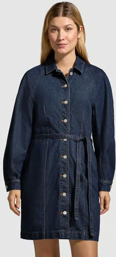 MSCH COPENHAGEN Dames Jurken Mschsana Lis Denim Shirt Dress Donkerblauw - Foto 6