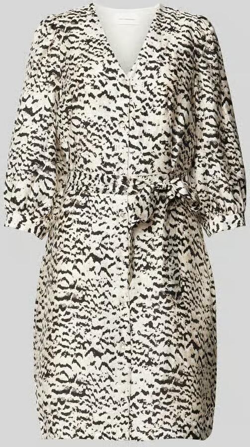 MSCH COPENHAGEN Dames Jurken Mschphilida Maire 3 4 Dress Aop Beige - Foto 5