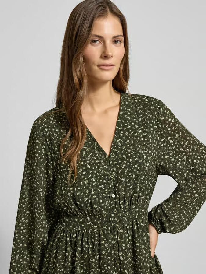 MSCH Copenhagen Mini-jurk in all-over look met knoopsluiting model 'Kaylen Oceanna' - Foto 2