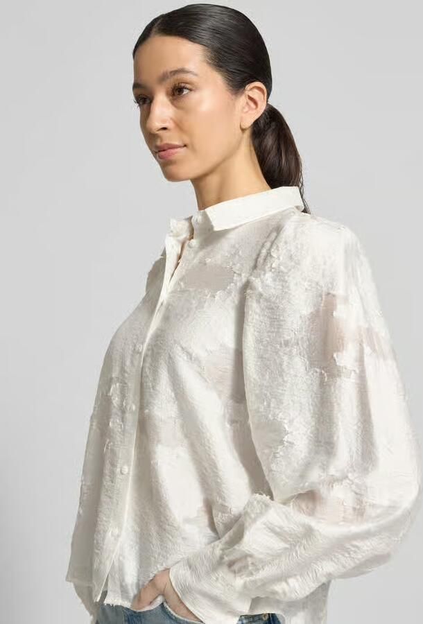 MSCH Copenhagen Overhemdblouse van lyocellmix model 'Orkidea'