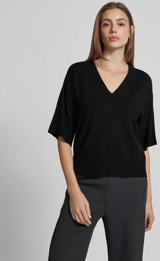 MSCH Copenhagen Oversized T-shirt van viscose met V-hals model 'Eslina' - Foto 3