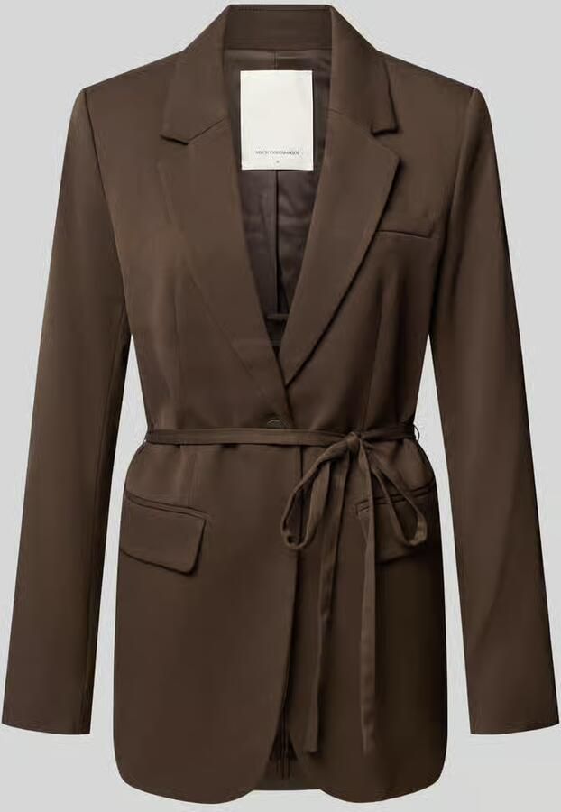 MSCH Copenhagen Regular Fit blazer met strikceintuur model 'Kiesa Henrika'