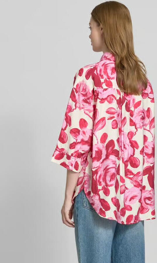 MSCH Copenhagen Regular fit blouse met 3 4-mouwen model 'Edrina'
