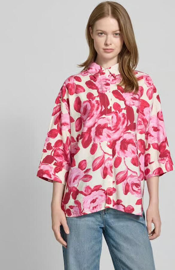 MSCH Copenhagen Regular fit blouse met 3 4-mouwen model 'Edrina' - Foto 2