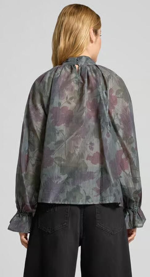 MSCH Copenhagen Regular fit blouse met opstaande kraag model 'Jaquelina' - Foto 5