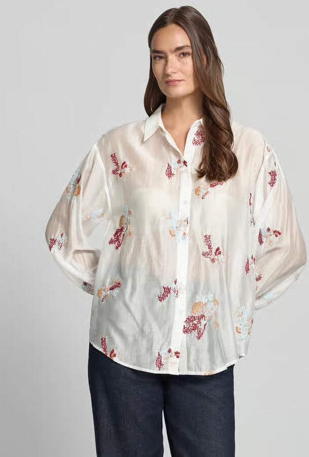 MSCH Copenhagen regular fit blouse met stitchings model 'Sabine' - Foto 2