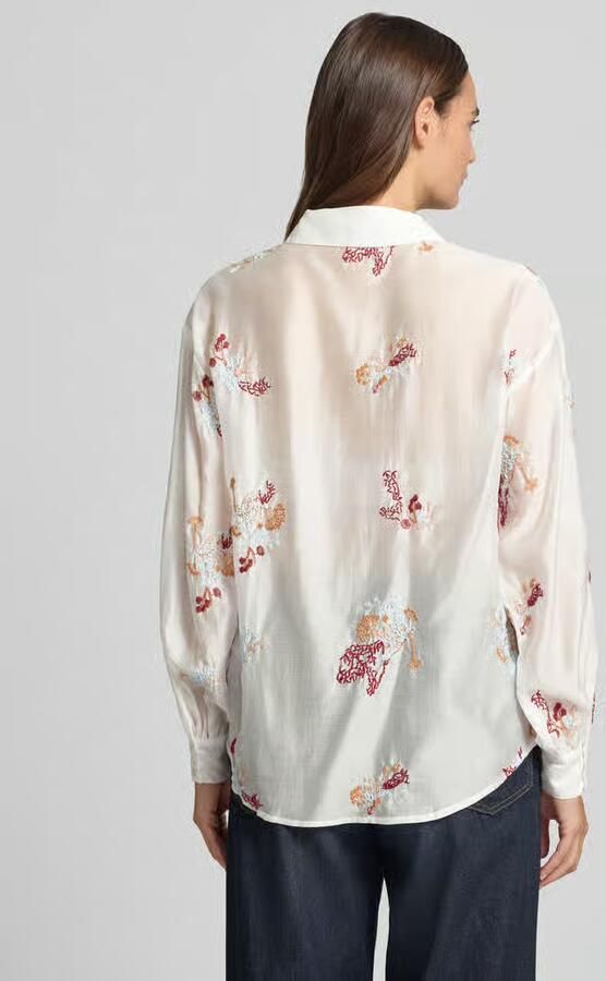 MSCH Copenhagen regular fit blouse met stitchings model 'Sabine' - Foto 3