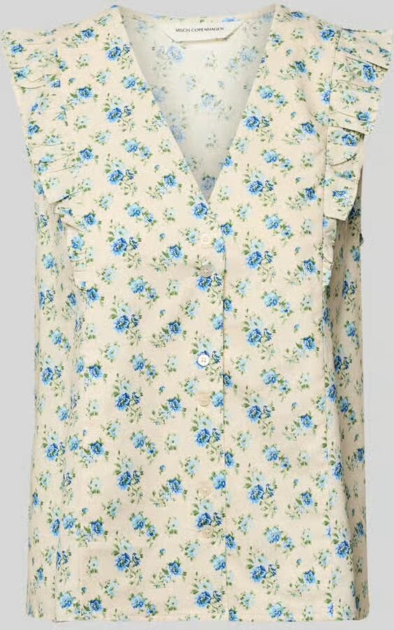 MSCH Copenhagen regular fit blouse van linnenmix model 'Solfried' - Foto 2