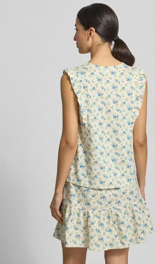 MSCH Copenhagen regular fit blouse van linnenmix model 'Solfried' - Foto 3