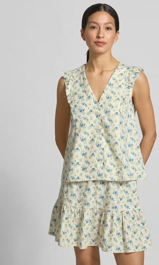 MSCH Copenhagen regular fit blouse van linnenmix model 'Solfried' - Foto 2