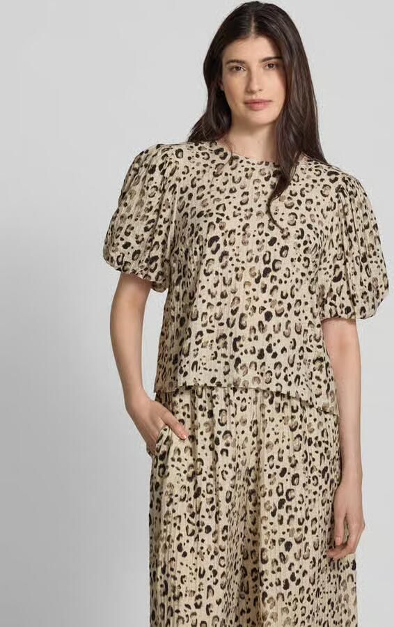 MSCH Copenhagen Regular fit blouseshirt met structuurmotief model 'Alyona Vlora' - Foto 7