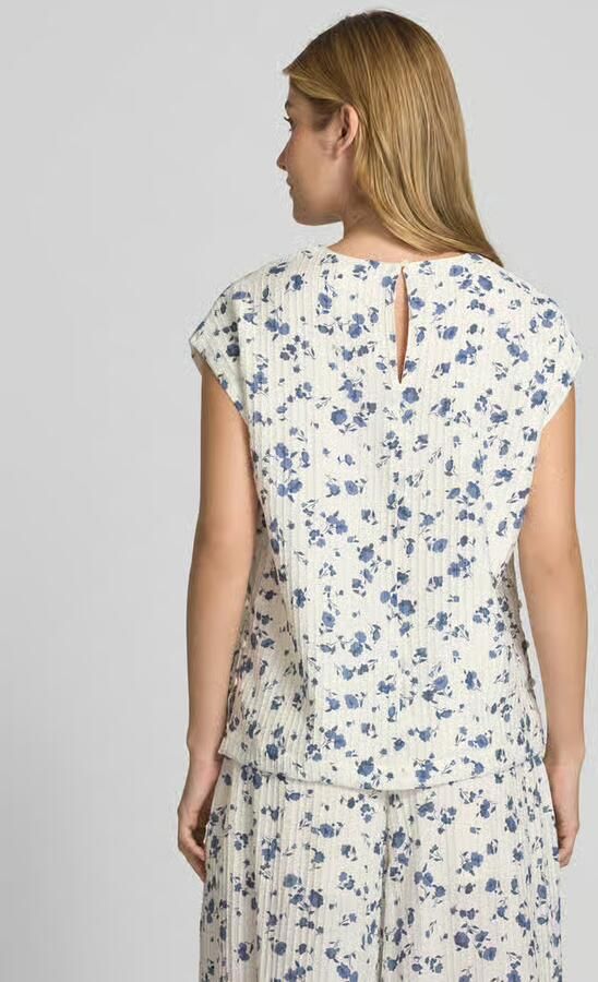 MSCH Copenhagen Regular fit blousetop met structuurmotief model 'Falisha' - Foto 3