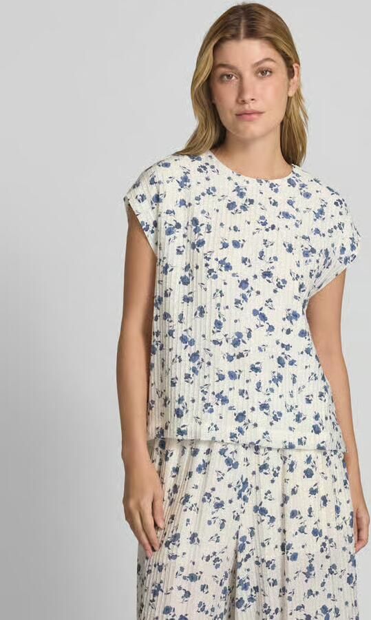 MSCH Copenhagen Regular fit blousetop met structuurmotief model 'Falisha' - Foto 4