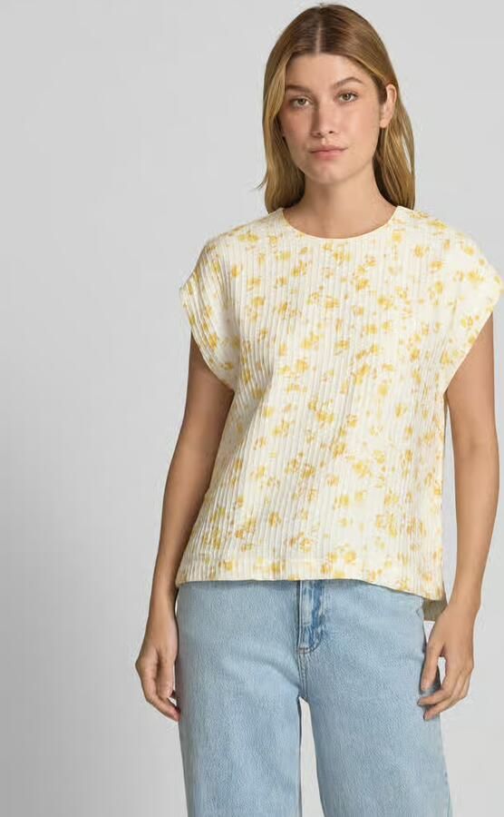 MSCH Copenhagen Regular fit blousetop met structuurmotief model 'Falisha' - Foto 3