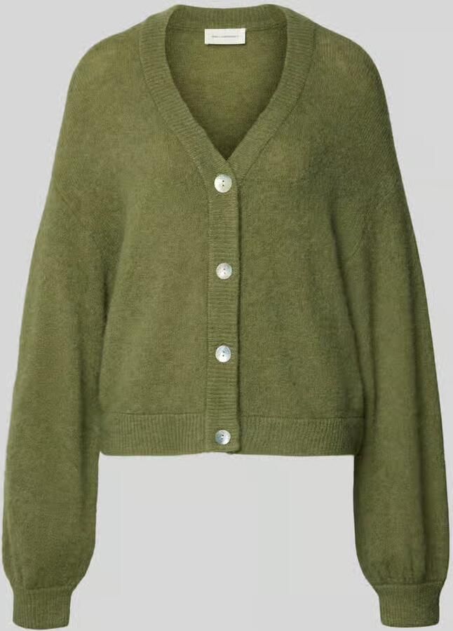 MSCH Copenhagen Regular fit gebreid jack met alpaca model 'Petrinelle Hope'