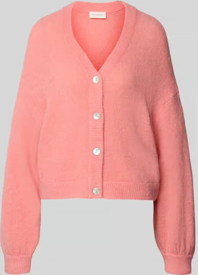 MSCH Copenhagen Regular fit gebreid jack met alpaca model 'Petrinelle Hope'