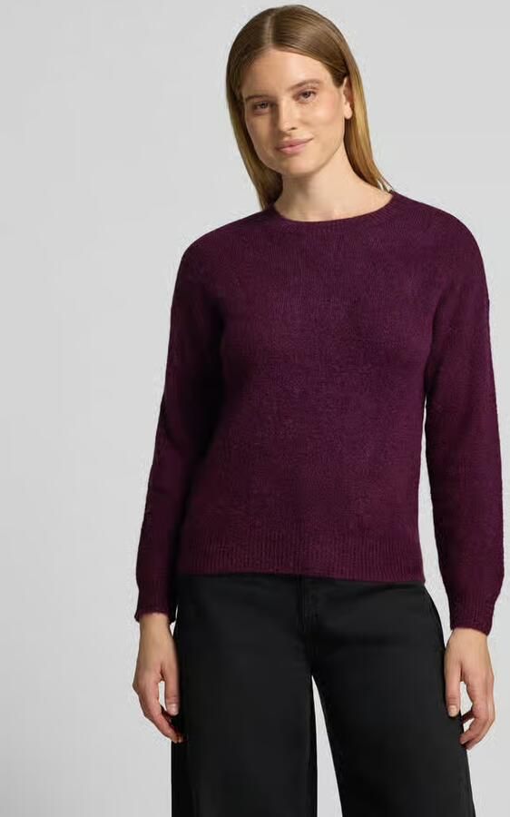 MSCH Copenhagen Regular fit gebreide pullover van mix van katoen en alpaca - Foto 6