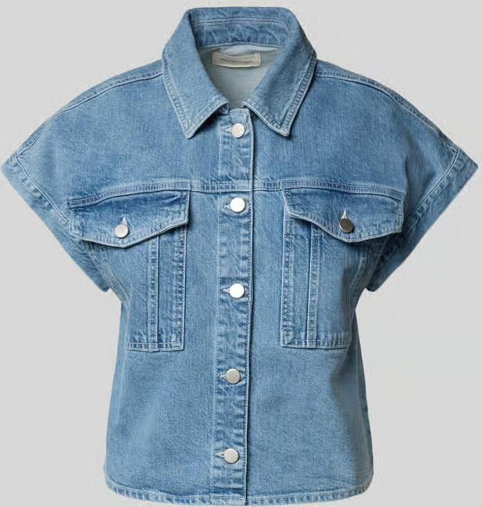 MSCH Copenhagen Regular fit jeansblouse met borstzakken model 'Elida Ada' - Foto 2