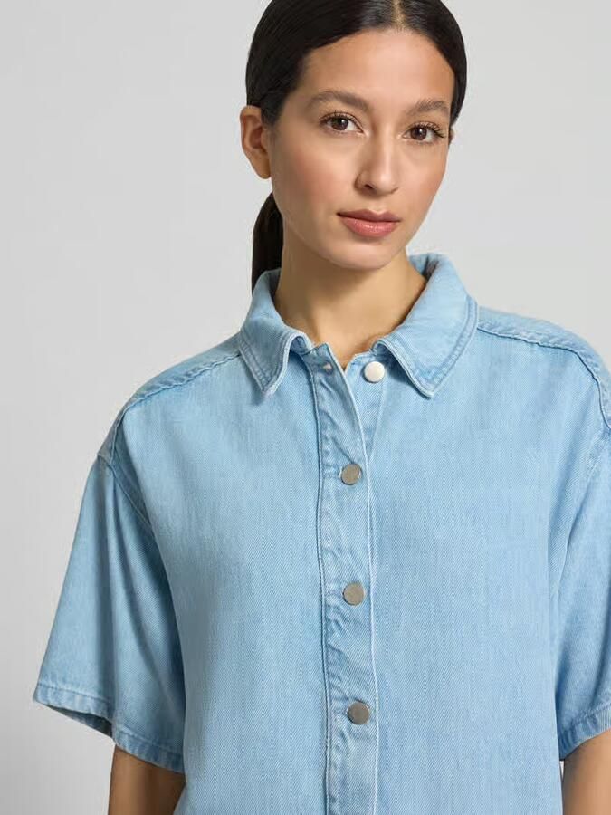 MSCH Copenhagen regular fit overhemdblouse van puur lyocell model 'Saphina' - Foto 5