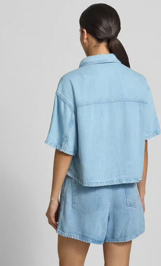 MSCH Copenhagen regular fit overhemdblouse van puur lyocell model 'Saphina' - Foto 7