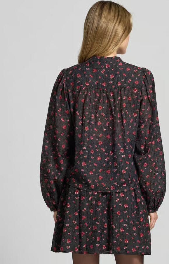 MSCH Copenhagen Regular fit overhemdblouse van viscosemix model 'Nancy'