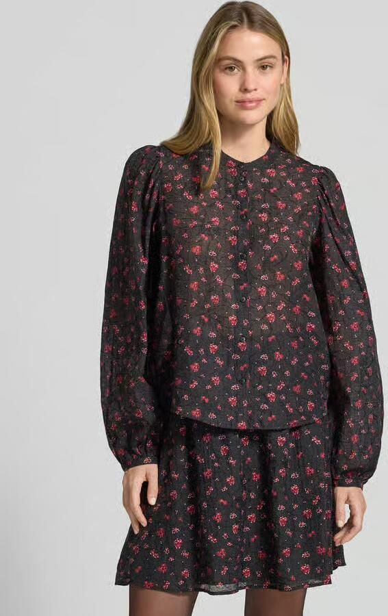MSCH Copenhagen Regular fit overhemdblouse van viscosemix model 'Nancy' - Foto 2
