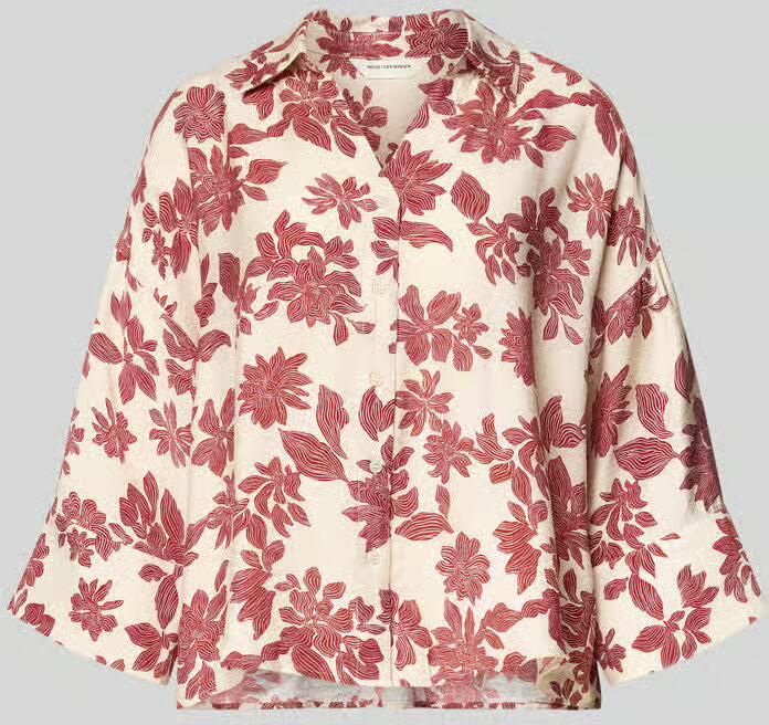 MSCH Copenhagen relaxed fit blouse met 3 4-mouwen model 'Vildana' - Foto 5