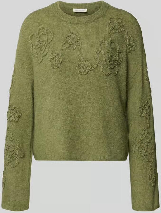 MSCH Copenhagen Relaxed fit gebreide pullover met alpaca model 'Miabelle Hope'
