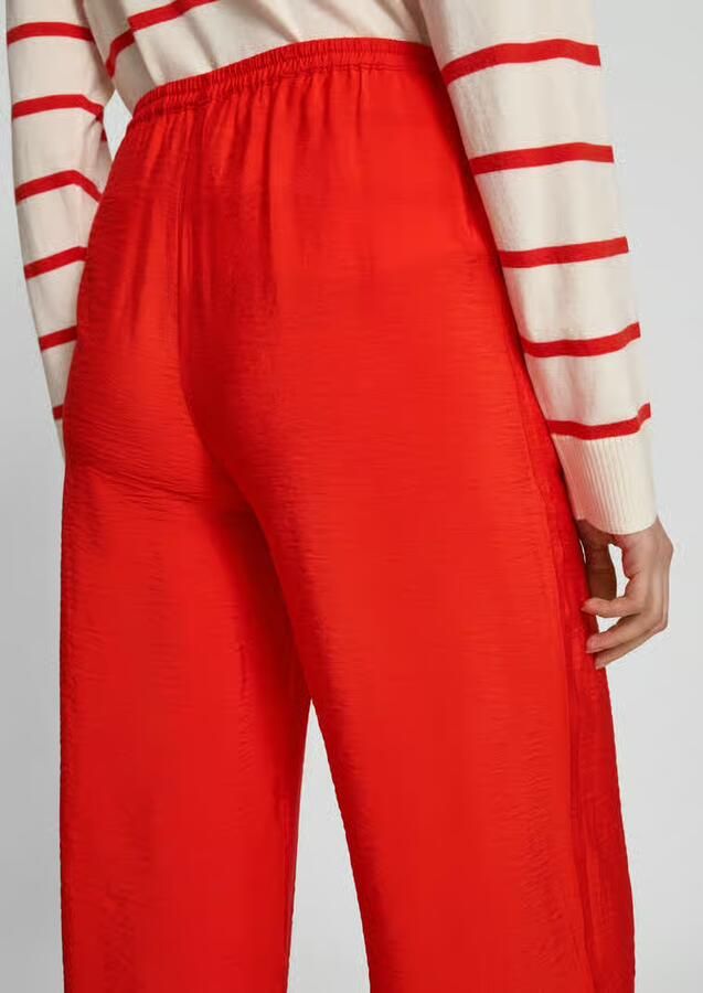 MSCH Copenhagen Straight leg stoffen broek in kreuklook model 'Henra Ladonna' - Foto 5