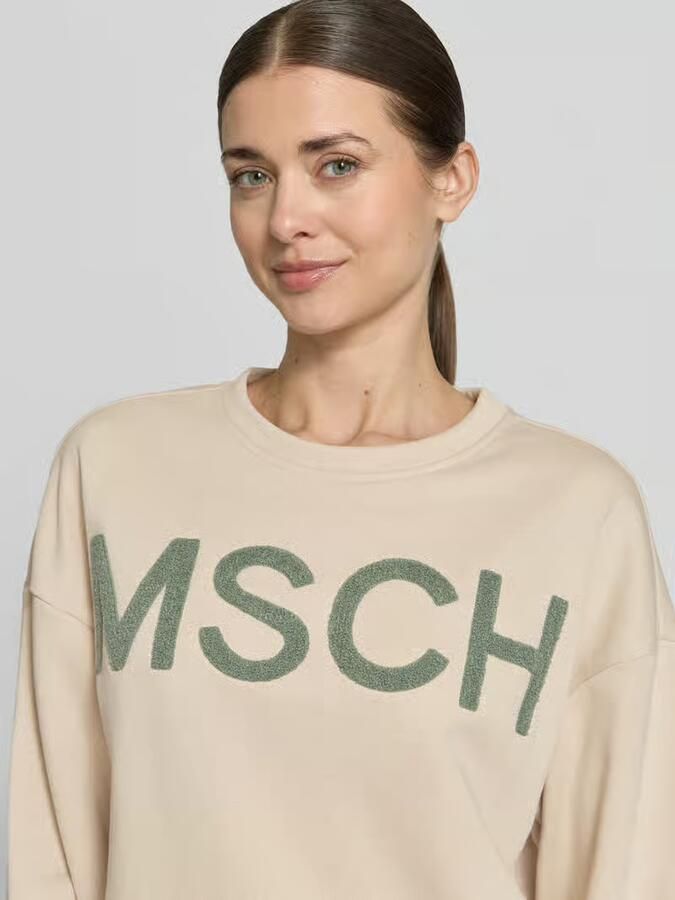 MSCH Copenhagen Sweatshirt met labelstitching model 'Mela Briena' - Foto 3