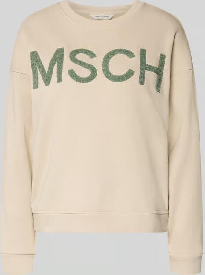 MSCH Copenhagen Sweatshirt met labelstitching model 'Mela Briena' - Foto 4