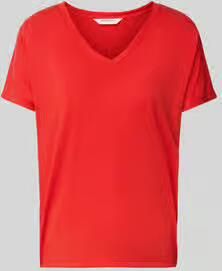 MSCH COPENHAGEN Dames Tops & T-shirts Mschfenya Modal V Neck Tee Oranje - Foto 6
