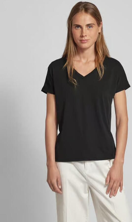 Moss copenhagen Ontspannen Zwarte Top met Oprolbare Mouwen Black Dames - Foto 7