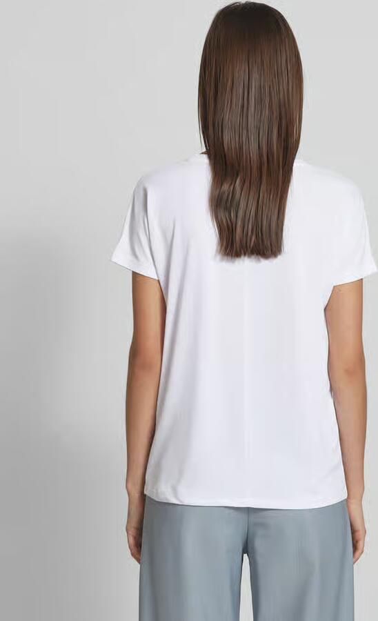 MSCH COPENHAGEN Dames Tops & T-shirts Mschfenya Modal V Neck Tee Ecru - Foto 9
