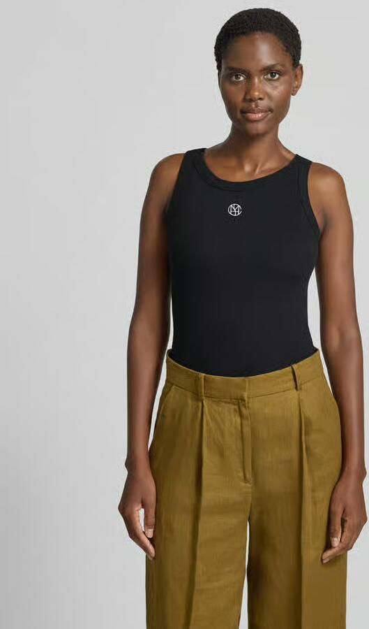 MSCH Copenhagen Tanktop in riblook met labelstitching model 'Gubbe' - Foto 3