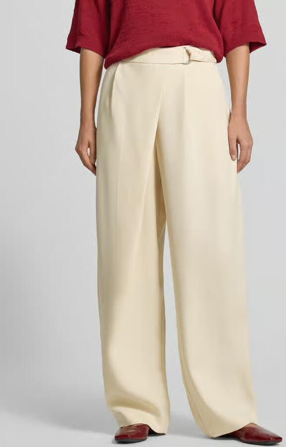 MSCH Copenhagen wide fit broek van viscosemix model 'Zein' - Foto 2