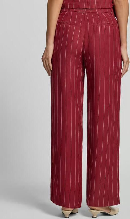 MSCH Copenhagen wide fit linnenbroek met viscose model 'Claritte' - Foto 3