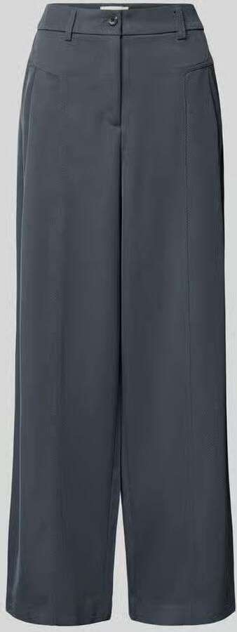 MSCH Copenhagen wide leg broek met steekzakken model 'Lauretta'
