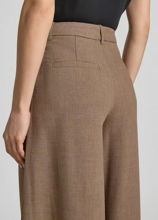 MSCH Copenhagen Wide leg broek met viscosegehalte model 'Darina'