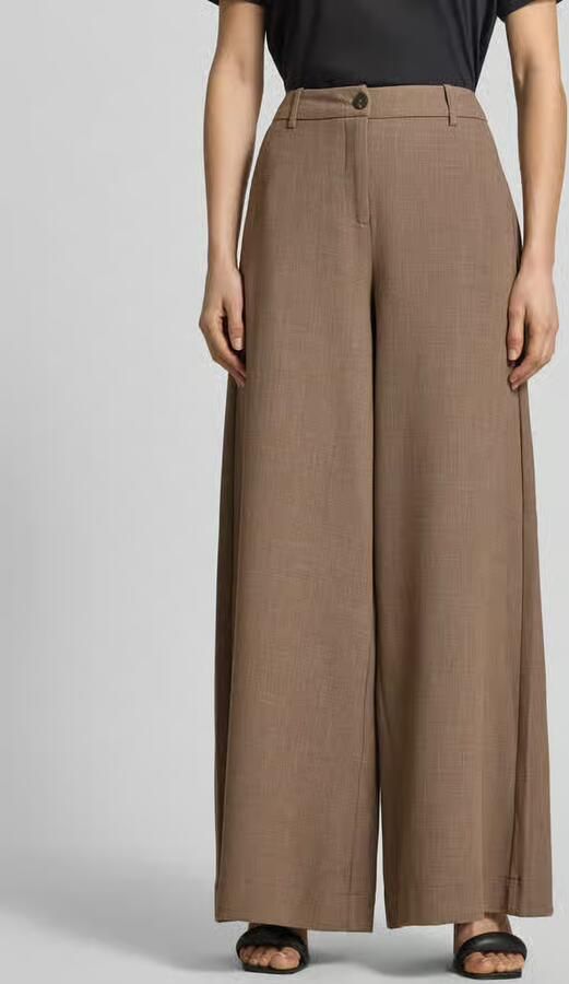 MSCH Copenhagen Wide leg broek met viscosegehalte model 'Darina' - Foto 4