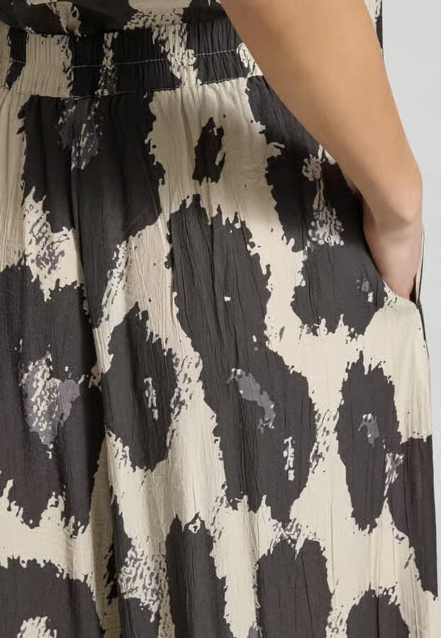 MSCH Copenhagen Wide leg broek van viscosemix model 'Karalie Jusia'