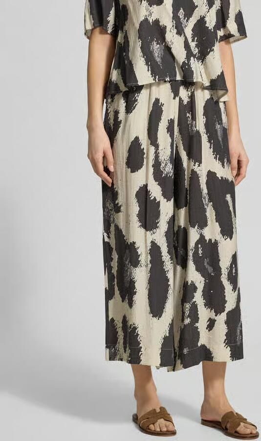 MSCH Copenhagen Wide leg broek van viscosemix model 'Karalie Jusia' - Foto 3