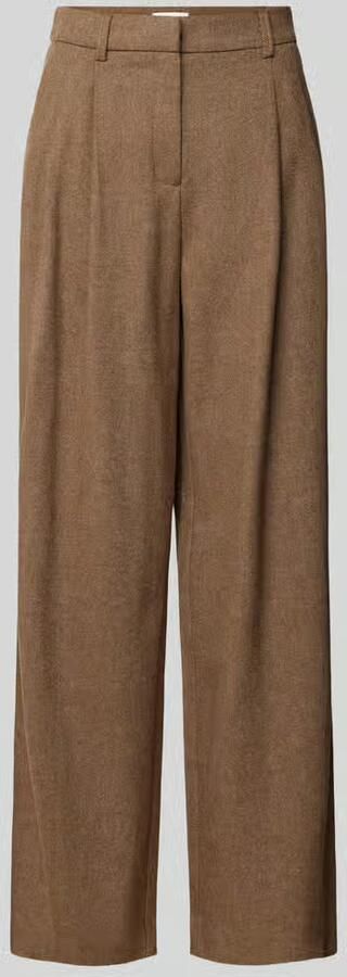 MSCH Copenhagen Wide leg stoffen broek met bandplooien model 'Jennabella' - Foto 5